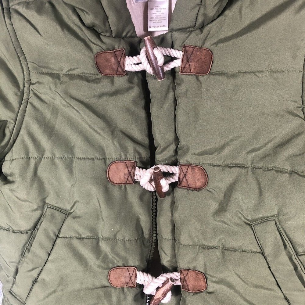 Janie And Jack Puffer Jacket Girls Size 12 To 24 Minutes - Picture 8 of 16